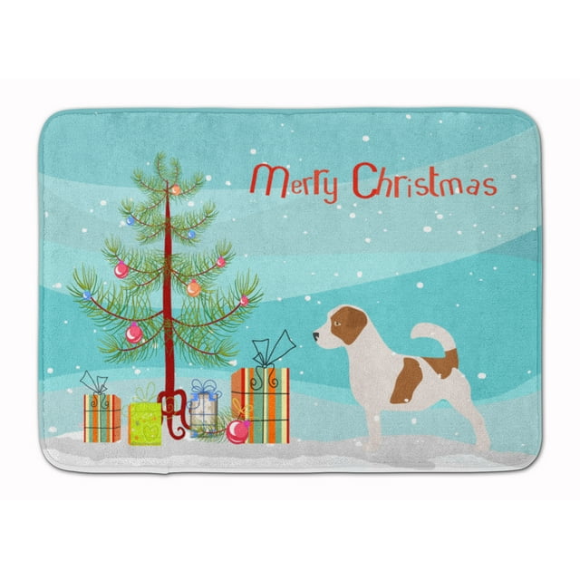 Carolines Treasures BB2925RUG Jack Russell Terrier Christmas Tree Machine Washable Memory Foam Mat