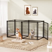 Dog Crate 63" Dog Kennel for Small Medium Dogs Puppy Dog Playpen with Top Pet Cage Indoor Black 63"L x 29.9"W x 31.9"H