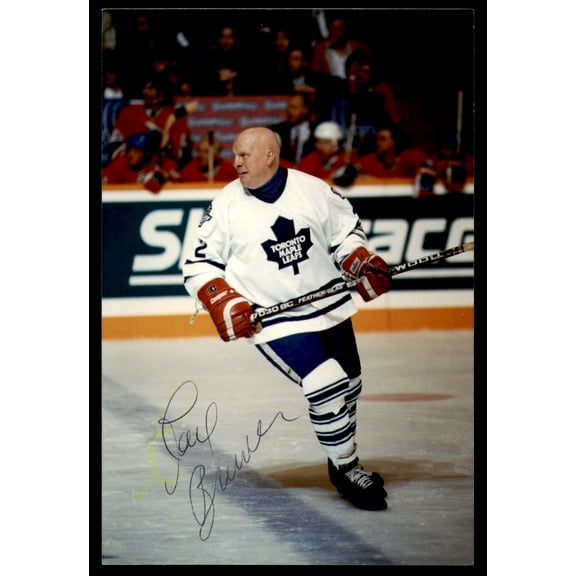 Carl Brewer Autographed 4x6 Photo Toronto Maple Leafs SKU #252073