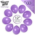 thumbnail image 2 of Matte Lavender Balloons - 12 Inch Latex Balloons - 72 Pack, 2 of 8