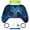 Blue Nebula, variant on eXtremeRate Solid White Replacement Faceplate Front Housing Shell with Thumbstick Accent Rings for Xbox One Elite Remote Controller Model 1698, Xbox One Elite Series 2 Core - Controller Not Included