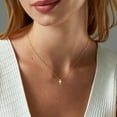 thumbnail image 6 of Cross Necklace, 14K Gold Plated Box Chain Cross Pendant Necklace Dainty Simple Silver Cross Tiny Necklace for Women, 6 of 6