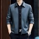 thumbnail image 2 of Chaqueta de piel auténtica para hombre, otoño e invierno, con solapas, de piel de oveja, para jóvenes de mediana edad, a la moda, 2 of 5