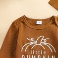 thumbnail image 4 of Xudanell Newborn Outfit Baby Embroidery Letter In My Baby Debut Boy Fall Outfits Boy Clothes Romper with Hat, 4 of 6