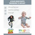 thumbnail image 3 of Disney Pixar Toy Story Woody Buzz Lightyear Jessie Newborn Baby Boys 4 Pack Bodysuits Newborn to Infant, 3 of 5