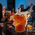 thumbnail image 6 of Merryso High Borosilicate Glass Dragon-Shaped Whiskey Bottle with Spout - Leak-Proof Cap, Textured Scales, Clear Decorative Liquor Decanter for Home Bar & Gifts, 6 of 6
