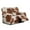 Cow Pattern, variant on Psesaysky Zebra Print Pet Friendly Reclining Sofa Cover Middle Console 6-Piece Recliner Chair Cover Non-Slip Bottom Pink