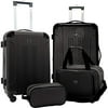 Travelers Club Chicago Plus Carry-On Luggage and Accessories Set With Tote and Travel kit-Color:Black,Size:4 Piece