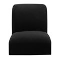 thumbnail image 3 of Fundas elásticas para sillas de comedor, fundas clásicas lisas para sillas, protectores de sillas Negro, 3 of 9