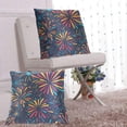 thumbnail image 6 of Cartoon Fireworks in Night Throw Pillow Covers Pillowcases 16 x 16 Inch Home Decor 2 Packs for Bedroom Sofa, 6 of 6