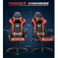 Bigzzia Gaming Chair High Back Racing Office Computer Chair Ergonomic