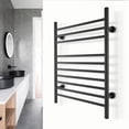thumbnail image 1 of WarmlyYours Infinity 10 Bar Towel Warmer Black, 1 of 1