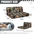 thumbnail image 7 of Aplkyhs Camouflage Leaf Print RV Dinette Cushion Covers Fall Camper Decor Universal Bench Cushion Comfortable Slip Covers for Sofa and Loveseat Stretchable Sofa Covers for 2 Cushion Couch, 7 of 7
