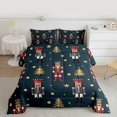 thumbnail image 2 of Castle Fairy Merry Christmas 3 Pieces Queen Comforter Set,Cartoon Nutcracker Ultra Soft Bedding Sets,Festival Theme Bedding Comforter Set,Breathable Xmas Home Decor,Reversible, 2 of 8