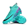 thumbnail image 3 of Zapatos de fútbol femenino para hombres tacos de fútbol de fútbol con zapatillas de fútbol altas de la zapatilla de entrenamiento para al aire libre/interior, 3 of 8