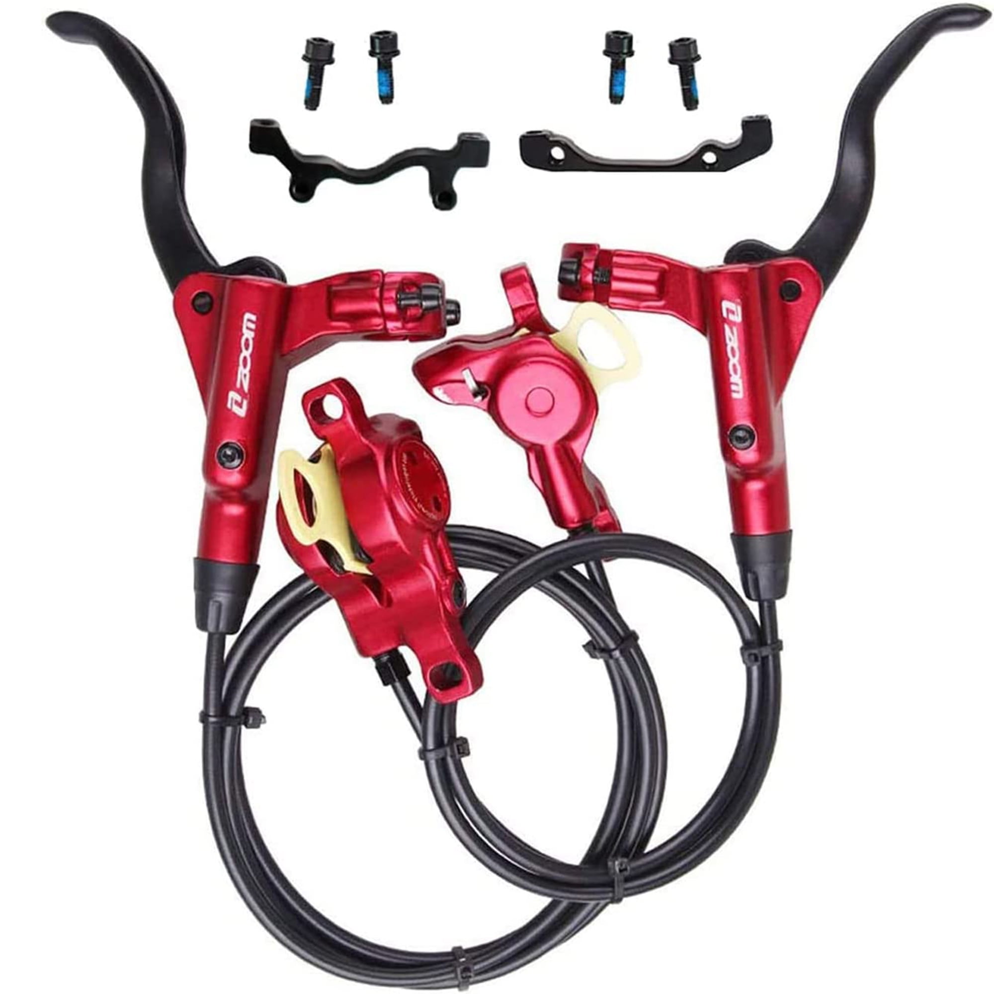 BUCKLOS MTB Hydraulic Disc Brakes, Mountain Bike Left Front 800mm Right Rear 1450mm Hydraulic