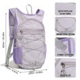 thumbnail image 2 of AUXDIQ Hiking Backpack 14L Lightweight Backpack Travel Daypack for Women Men Purple, 2 of 6