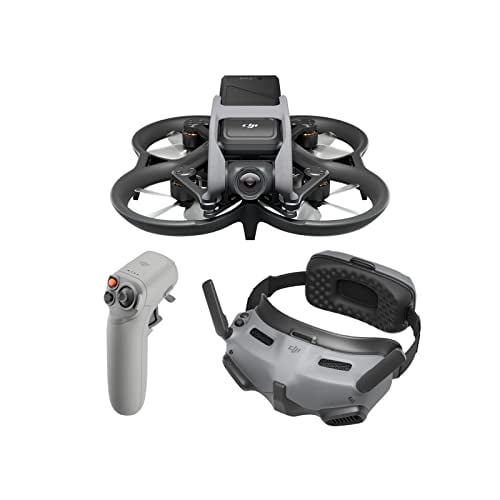 DJI Avata Explorer Combo - First-Person View Drone with Camera, UAV Quadcopter with 4K Stabilized Video, Super-Wide 155° FOV, Emergency Brake and Hover, Includes New RC Motion 2 and Goggl