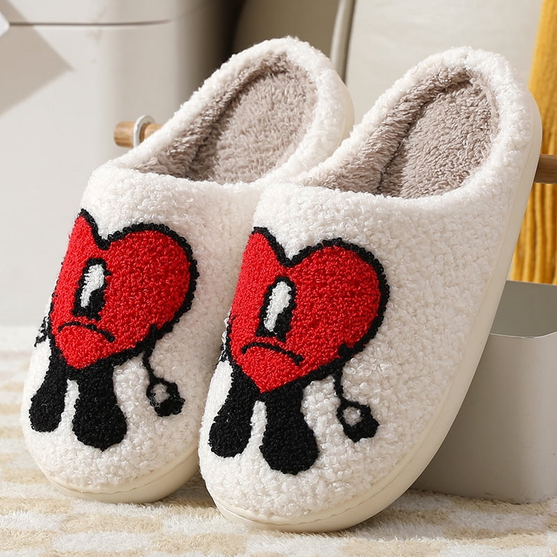 Bad Cute Bunny Slippers for Women Keep Couples Slides Home Slippers Soft Scuff Slip on Anti-Skid Slipper - Walmart.com