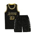 thumbnail image 1 of Lakers #23 Lebron James Jersey No.23 Conjunto de uniforme de baloncesto Niños Adultos Niños Negro L (140-150 cm) Sincero Electrónica, 1 of 1