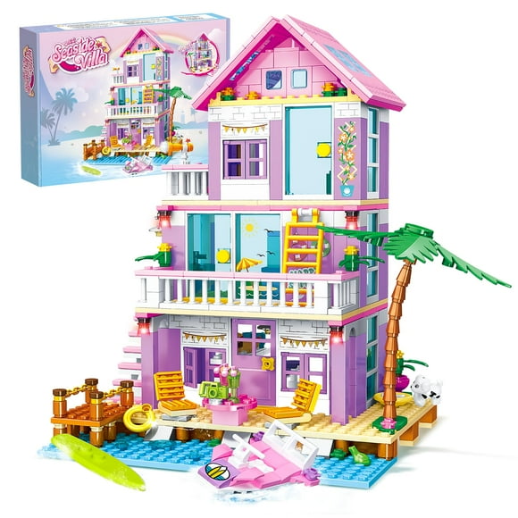 Set de construcción JAEUZKJYDA Seaside Villa Beach House para niñas de 8 a 12 años
