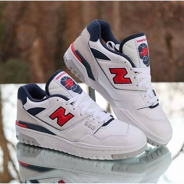 New Balance 550 White Blue Red Men’s Size 10 Custom BB550ESD