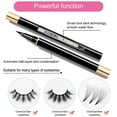 thumbnail image 4 of Kit de Faux Cils et Eyeliner 3 Paires Réutilisables avec Mascara Eyeliner Liquide, 4 of 9