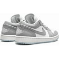 thumbnail image 4 of Women's Jordan 1 Low White/Wolf Grey-Aluminum (DC0774 105) - 6, 4 of 5