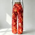 thumbnail image 6 of Garbnen Halloween Womens Flannel Pajama Pants Funny Ghost Pumpkin Graphic Womens Lounge Pants Soft Plush Fall Winter Warm Wide Leg Sleep Pants for Women, 6 of 6
