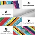 thumbnail image 6 of Mexican Style Outdoor Rug for Patio/Deck/Porch, Non-Slip Large Area Rug 3 x 5 Ft, Colorful Mexico Stripes Blue Yellow Indoor Outdoor Rugs Washable Area Rugs, Reversible Camping Rug Carpet Runner, 6 of 8