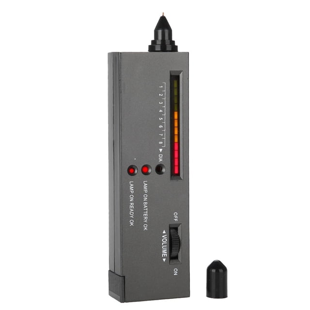 Riwesomey Selector de cristal, portátil, de mano, volumen, luz indicadora ajustable, herramienta de prueba de pluma de prueba de piedra precisa Herramientas y ferretería