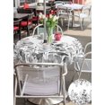 thumbnail image 5 of Outdoor Tablecloths with Umbrella Hole & Zipper, Grey Eucalyptus Leaves Round Tablecloth 54 Inch, Watercolor Spring Summer Botanical Waterproof Table Cloth, Patio/Pool/Picnic Table Covers, 5 of 8