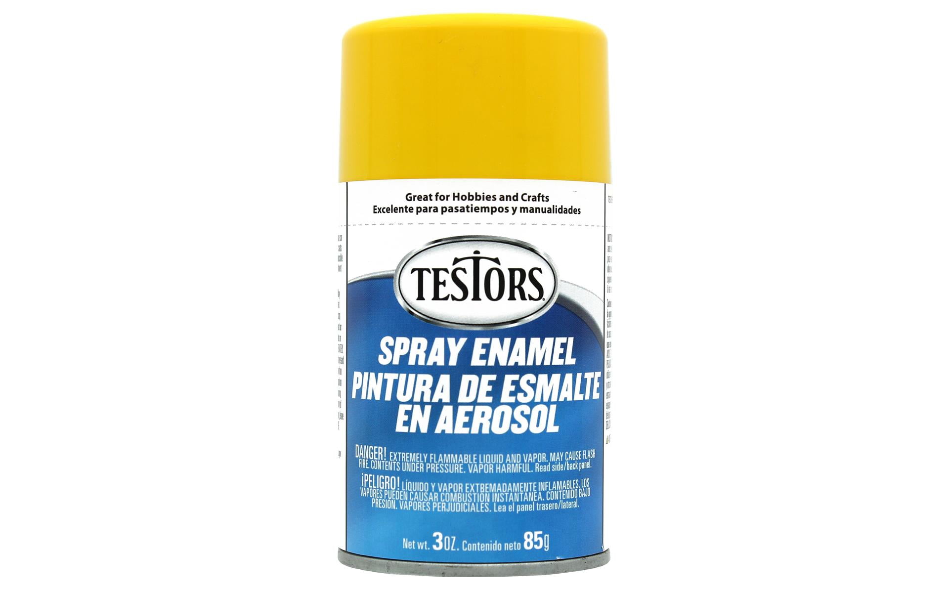 Testors Spray Paint, Yellow, 3 oz
