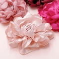 thumbnail image 3 of Opolski Rose Fabric Flower Accessory Rose Pin Flower Accessory 10cm Rose Fabric Flower for Women's Versatile Corsage Hair Clip Suit Lapel Clothing Bags Diy Pink, 3 of 8