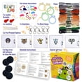 thumbnail image 3 of Kit de punto de cruz CRAFTILOO Safari Animals para niños con aros, 3 of 7