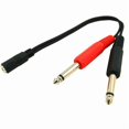 thumbnail image 2 of Audio Cable 3.5mm to Dual 6.35mm Splitter Aux Cable 2 mono 6.5 Jack to 3.5 Male for Phone to Mixer Amplifier Speaker, 2 of 9