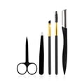 thumbnail image 1 of Cribun 5 in 1 Eyebrow Kit, Professional Eyebrow Grooming Set, Eyebrow Trimmers Set for Women and Men, Including Brow Razors Trimmer, Brush, Eyebrow Scissors, Slant Tweezers, 1 of 6