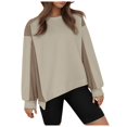 thumbnail image 3 of Futezty Sweatshirt for Women Casual Long Sleeve Crewneck Lightweight Pullover Tops Loose Sweatshirts, 3 of 8