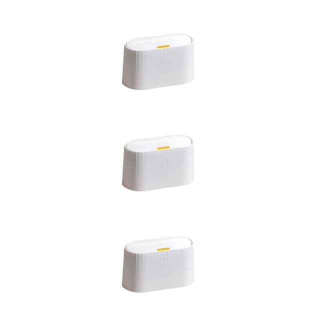 Maytalsory Practical And Convenient Countertop Bathroom Waste Bin For Easy Disposal Multi-purpose Ergonomic white 3Set