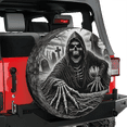 thumbnail image 3 of Lotusprinthandmade Horror Skull Skeleton Spare Tire Cover Without Backup Camera Hole 6 Sizes (27 in.), 3 of 7