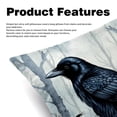 thumbnail image 2 of Crow Set - Decorative Pillows Covers, Velvet Throw Pillow Cases with Unique Patterns for Home Decor, 16x16, 18x18, 20x20 Inches, 2 Pack - Great for Various Occasions., 2 of 6