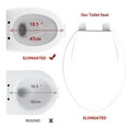 thumbnail image 3 of Faitaliicy Toilet Seat Plastic Elongated Toilet Seat With Quick-Release And Quick-Attach Soft Close Never Loosen Easy Install And Clean Round White Toilet Seat, 3 of 6