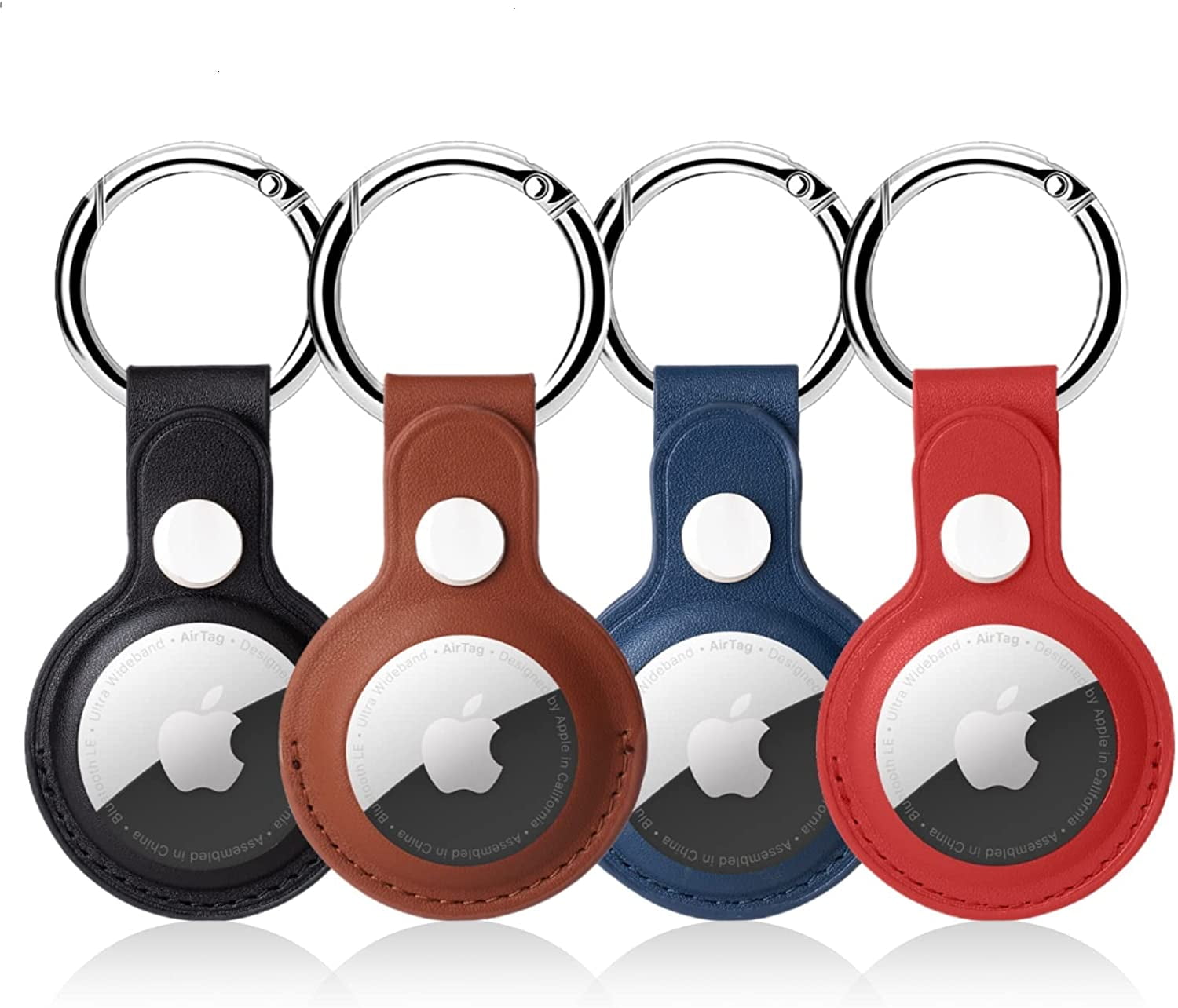5 Pack Housse de protection pour Apple Airtags Holder Air Tag Keychain  Airtag Key Ring Cases Air Tags Tracker, Finder Articles pour Dog Cat Pet  Collar Baggage (