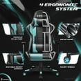 thumbnail image 5 of Homall Gaming Chair office Chair with Headrest & Lumbar Support, Light Blue, 5 of 7