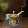 thumbnail image 3 of HUGFEGWE Cafetière Turque Pichet à Fondre Théière à Long Manche Bouilloire à Eau Résistante à la Rouille Polyvalente avec Couvercle Chauffe-Lait Bouilloire à Café, Style A, 550 ml CA919-76232, 3 of 7