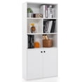 thumbnail image 6 of Giantex Bookcase w/Doors, Tall Bookshelf w/Storage Cabinet, Vertical Display Shelves for Home Office, 6 of 6