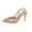 Rose Gold, variant on hoksml Women Pointed Toe Stiletto Slingback Heels, Buckle Adjustable Strap Slip On Dress Pumps