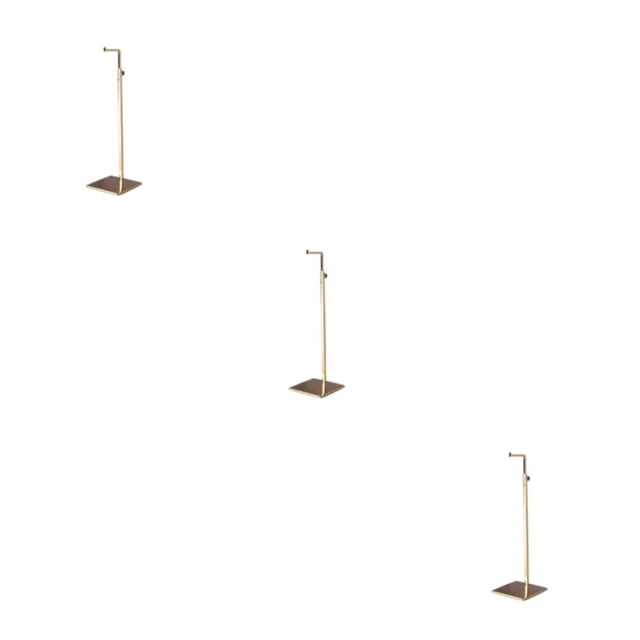 Wosthever Estante de exhibición de bolso de acero inoxidable ajustable solo oro Type1 NO1