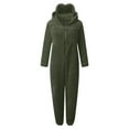 thumbnail image 3 of Tiijoy Girls Hooded Pajama Sleeper Winter Sleepwear Jumpsuit Cute One-Piece Pajamas, 3 of 4