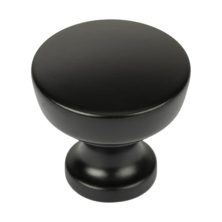 Better Homes & Gardens 1-1/4" (32mm) (5oz) Modern Knob, Matte Black, 28 Pack